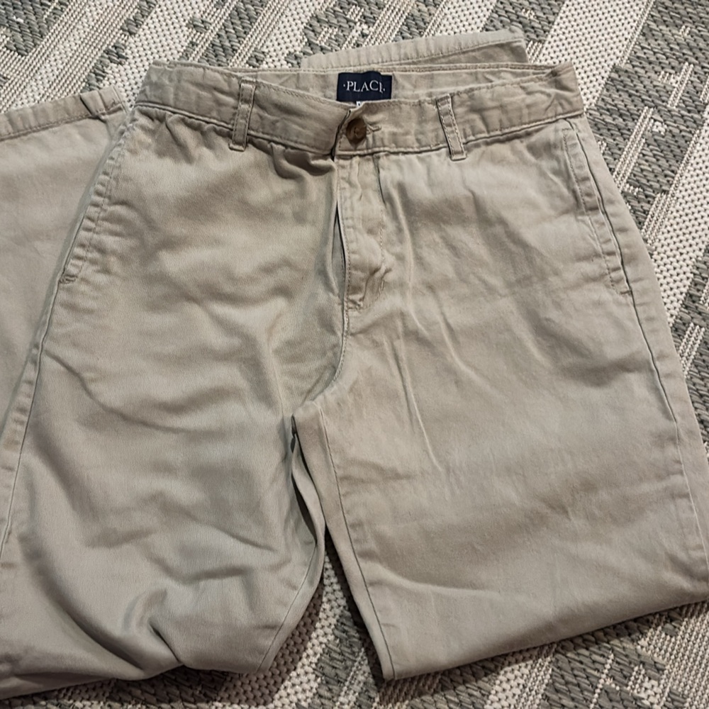 Boys Khaki Uniform Pants (1 pair) - Sz 12